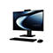 Schwarzer Asus All-in-One PC mit Tastatur und Maus auf weißem Hintergrund.