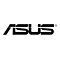 ASUS-Logo in Schwarz auf weißem Hintergrund, Wortmarke mit stilisierten Buchstaben.