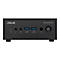 Schwarzer ASUS ExpertCenter Mini-PC mit Anschlüssen und Logo.