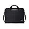 Schwarze Laptoptasche mit Griffen und Schulterriemen. Die Tasche hat ein gesticktes ASUS-Logo.