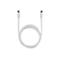 Weißes USB-C-auf-USB-C-Ladekabel von ASUS vor neutralem Hintergrund.