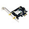 ASUS PCE-AX1800 - Netzwerkadapter - PCIe - 802.11a, 802.11b/g/n, 802.11ax, Bluetooth 5.2