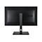 Rückseite eines schwarzen Monitors mit ProArt-Logo. Der Monitor ist auf einem schwarzen Standfuß befestigt.