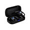 Schwarzes ROG Wireless Gaming-Headset im offenen Ladecase mit blau leuchtendem Logo.