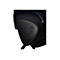 Nahaufnahme eines schwarzen Gaming-Headsets mit ROG-Logo. GehÃ¶rschale mit gerillter OberflÃ¤che und Logo.