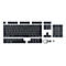 ASUS ROG PBT Doubleshot - Tastenkappen-Satz - Schwarz