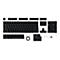 ASUS ROG PBT Doubleshot - Tastenkappen-Satz - Schwarz
