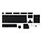 ASUS ROG PBT Doubleshot - Tastenkappen-Satz - Schwarz