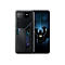 Smartphone, schwarz mit Batman-Motiv auf dem Bildschirm. Rückseite zeigt ROG-Logo und weitere Details.