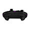 Schwarzer Asus ROG Gaming-Controller mit USB-C-Anschluss und leuchtendem violettem Logo auf weißem Hintergrund.