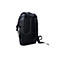 Schwarzer ROG Gaming-Rucksack, Rückseite mit gepolsterten Trägern und ROG-Logo vor weißem Hintergrund.