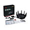 Schwarzer Router mit Antennen und ZubehÃ¶r vor weiÃŸem Hintergrund. Die Verpackung zeigt den Markennamen ROG Rapture GT-AXE11000.