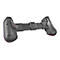 Schwarzer Gaming-Controller zum Einspannen eines Smartphones, Rückansicht mit ergonomischen Griffen.