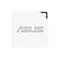 Quadratisches, weißes ASUS-Gerät mit minimalistischem Design und einer schwarzen Eckaussparung.