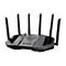 Grauer Router mit sechs Antennen. Auf der Oberseite ist "ASUS" und "TUF GAMING" zu sehen.