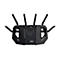 Schwarzer WLAN-Router mit sechs Antennen. Auf dem Gehäuse befinden sich die Logos von ASUS und TUF Gaming.