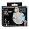 Atemschutzmaske mit Ventil und Packung. Aufgedruckter Text: 3M Cool Flow, FFP2, 94% Partikelfiltration.