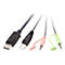 ATEN CS22DP - KVM-/Audio-/USB-Switch - 2 x KVM/Audio/USB - 1 lokaler Benutzer - Desktop