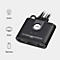 Schwarzer Aten 2-Port USB FHD HDMI KVM-Switch mit Anschlüssen für Kamera, Drucker und Flash-Laufwerk.