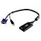 USB-CPU-Modul mit VGA- und USB-Anschluss sowie einem RJ45-Port in schwarzem Kunststoffgehäuse.