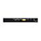 Schwarze Frontblende mit RS-232 Anschluss, VGA-Buchse und einem MODE-Taster.