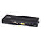 Schwarzes ATEN KVM-Adaptermodul KA7174 mit RS-232- und VGA-Anschlüssen vor weißem Hintergrund.