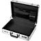 Attaché-case aluminium, avec poignée, 1 compartiment, argent