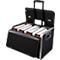 Attaché-case Parma JSA, avec poignée et roulettes, 1 compartiment, similicuir, noir