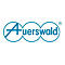 Blaues Firmenlogo Auerswald mit drei ineinander verschlungenen Kreisen.