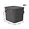 Aufbewahrungsbox ALBULA, mit Deckel, 40 Liter, Bügelgriff, stapelbar, aus recyceltem Kunststoff, B 400 x T 358 x H 340 mm, anthrazit