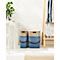 Aufbewahrungsbox ALBULA, mit Deckel, 40 Liter, Bügelgriff, stapelbar, aus recyceltem Kunststoff, B 400 x T 358 x H 340 mm, blau