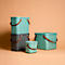 Aufbewahrungsbox ALBULA, mit Deckel, 6 Liter, Bügelgriff, stapelbar, aus recyceltem Kunststoff, B 235 x T 200 x H 208 mm, grün