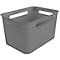 Aufbewahrungsbox Rotho BRISEN, Volumen 16 l, Lochstruktur, stapelbar, ohne Deckel, L 360 x B 262 x H 211 mm, Recycling-PP, anthrazit