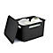 Aufbewahrungsbox Rotho BRISEN, Volumen 16 l, Lochstruktur, stapelbar, ohne Deckel, L 360 x B 262 x H 211 mm, Recycling-PP, anthrazit