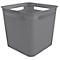 Aufbewahrungsbox Rotho BRISEN, Volumen 18 l, quadratisch, Lochstruktur, stapelbar, ohne Deckel, L 291 x B 291 x H 281 mm, Recycling-PP, anthrazit