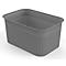 Aufbewahrungsbox Rotho BRISEN, Volumen 4,5 l, Lochstruktur, stapelbar, ohne Deckel, L 262 x B 180 x H 130 mm, Recycling-PP, anthrazit