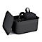 Aufbewahrungsbox Rotho BRISEN, Volumen 4,5 l, Lochstruktur, stapelbar, ohne Deckel, L 262 x B 180 x H 130 mm, Recycling-PP, anthrazit