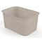 Aufbewahrungsbox Rotho BRISEN, Volumen 4,5 l, Lochstruktur, stapelbar, ohne Deckel, L 262 x B 180 x H 130 mm, Recycling-PP, cappuccino