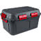 Aufbewahrungsbox Sunware Q-LINE, 130L, wasserdicht, mit Griff und Rollen, 6 Verschlussclips, L 790 x B 425 x H 425 mm, anthrazit/rot