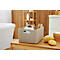 Aufbewahrungskorb Rotho COUNTRY, Volumen 18 l, Format A4, ohne Deckel, stapelbar, L 368 x B 278 x H 191 mm, PP, cappuccino