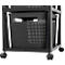 Aufbewahrungsturm BRISEN, mit Rollen, 3 x 16 Liter, bis 30 kg, beidseitig entnehmbare Schubladen, Recyclingkunststoff, BPA-frei, L 300 x B 366 x H 770 mm, anthrazit
