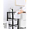 Aufbewahrungsturm BRISEN, mit Rollen, 3 x 16 Liter, bis 30 kg, beidseitig entnehmbare Schubladen, Recyclingkunststoff, BPA-frei, L 300 x B 366 x H 770 mm, weiss