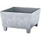 Auffangwanne ASECOS, Stahl, mit Staplerschuhen, 200 l Auffangvolumen, B 815 x T 840 x H 473 mm, verzinkt