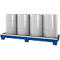 Auffangwanne asecos, WGL 24, für 4 x 200 l Fässer, lackiert
