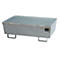 Auffangwanne BAUER AM-2, mit Gitterrost, Stahl, 225 l, B 1200 x T 800 x H 415 mm, verzinkt