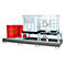 Auffangwanne Bauer AWA 32, Stahl, grau, L 3850 x B 1460 x H 780 mm, 1000 l, für 3 x 1000 l IBC, 2 Abfüllaufsätze, 1 Gitterost