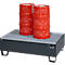 Auffangwanne Schäfer Shop Pure 2/200, mit verzinktem Gitterrost, L 1200 x B 800 x H 365 mm, unterfahrbar, Stahl, anthrazit RAL 7016