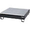 Auffangwanne Schäfer Shop Pure 4/200, mit verzinktem Gitterrost, L 1200 x B 1200 x H 290 mm, unterfahrbar, Stahl, anthrazit RAL 7016