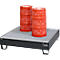 Auffangwanne Schäfer Shop Pure 4/200, mit verzinktem Gitterrost, L 1200 x B 1200 x H 290 mm, unterfahrbar, Stahl, anthrazit RAL 7016