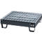 Auffangwanne Schäfer Shop Pure 60-2/M, für 4 x 60 Liter Fässer, mit verzinktem Gitterrost, L 910 x B 800 x T 220 mm, unterfahrbar, Stahl, anthrazit RAL 7016